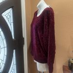 Nine West  burgundy pullover sweatshirt nwt Photo 2