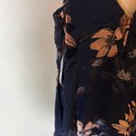 Lulus  At The Afterparty Navy Blue Burnout Velvet Floral Mini Dress Size Small Photo 9