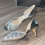 Nina NY Corita Silver Metallic Heels Size 8.5 Medium Photo 4