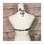 Ambrielle Medallion Strappy Bikini Top Olive Green Floral Size S Photo 5