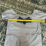 THML Embroidered Striped Tie Waist Scoop Off Shoulder Midi Dress Blue Size 2X Photo 12