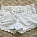 J.Crew Chino Shorts Size 2 Thick Fabric White Like New Boating Casual Preppy Photo 0