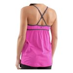 Lululemon -MAGENTA PINK REHEARSAL SURPLICE CRISS CROSS TANK TOP-SIZE 4 Too does not have padding, excellent condition Photo 1