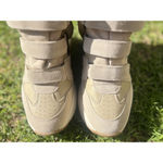 Isabel Marant Women’s Balskee High-Top Leather Wedge Sneakers Beige Suede EU 38 Photo 3
