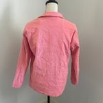 FRNCH Corduroy Button Up Shacket sz XS Pink Jacket Utility Soft Girl Chore Coat Photo 4