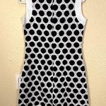 Retro Polka Dot Shift Dress Brown Size 6 Photo 3