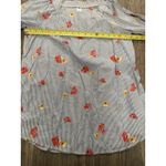 Old Navy Blue Floral Stripe Relaxed Tie-Slv Square-Neck Top - Women's S Photo 9