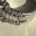 Sterling Silver 🩶 Vintage Size 8 925 S925 Stamped Crystal Ring🩶 Photo 10