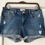 frame denim  Distressed Blue Jean Shorts Grand‎ Garçon Size 28 NWOT Photo 0
