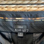 EXPRESS Mid-Rise Editor Fit Black Dress Pant Trouser, 2 Photo 6