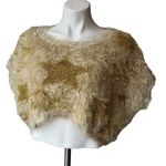 36.5 36 Point 5 Cropped Star Metallic Eyelash Sweater, Sz M Photo 4