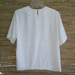 Preston & York  14P Short Sleeved Top Plus in Off-White Workwear Photo 4