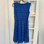 Ralph Lauren Lauren | Lauren Jeans Co. Royal Blue Boho Aztec Print Dress Size M Photo 1