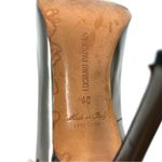 LUCIANO PADOVAN bronze peep toe heels, made in Italy, size 40 Photo 8