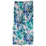 Lilly Pulitzer  Women’s M Blue Purple Off Tropic Print Georgie May Palazzo Pants Photo 2