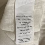 J.Crew  white linen blend tie waist v neck coverup dress small Photo 6