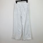 Madewell The Zoe Relaxed Wide Pant in 100% Linen Salt White Minimalist US 0 NWT Photo 9