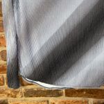 Tahari  Black White Gray Striped Long Sleeve Turtleneck Top Women's Size XS Photo 2