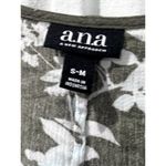 a.n.a  Women's Sage/white Floral Kimono Open Cardigan Sz S-M Photo 3