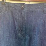 Ann Taylor Dark Wash Denim Knee Length Straight Pencil Skirt 14 Photo 6