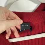 Sutton Studio 100% Cashmere Polo Sweater Red Ribbed Holiday Womens Plus 2x Photo 3