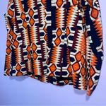 NEW D'Iyanu African Tribal Print Stretch Blazer Women 2X Art to Wear Maximalist Orange Photo 6
