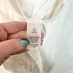 Jondie  Women's Criss Cross Back Creamy White Puff Sleeve Mini Dress Sz S Photo 8