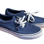 Vans Era Low Top Navy & White Front Tie Slip On Sneakers Shoes Women size 7.5 Photo 1