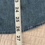 Gap Vtg Y2K  classic denim light blue pearl snap western button down shirt L Photo 13