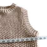 H&M Blush Pink Chunky Knit Sleeveless Sweater Vest Size Small Excellent Photo 3