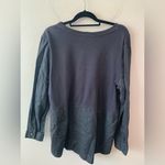 Monterey Bay black linen combo sweatshirt size 2x Black Photo 1