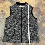 NWT A La Carte Black White Quilted Zip Up Vest Medium Photo 8