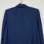 J.Crew Relaxed Double Breasted Blazer Jacket City Twill Viscose Navy US 2 NWT Photo 8