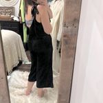 Very J Chic Black velvet Jumpsuit size medium Photo 2
