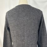 Cynthia Rowley Merino Wool Cardigan Gray Beaded Embellished Sweater Women Small Photo 4