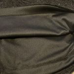 Scarlett - Black Lace Sequined Long Mesh Open Sleeve Cuffed Mini Dress- Size 8 Photo 3