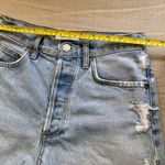 AGOLDE  Parker Vintage Cut Off Denim Shorts Swapmeet... Light Blue Photo 7