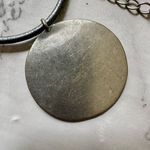 Chico's Chico’s silver tone disc on cord choker necklace Photo 6