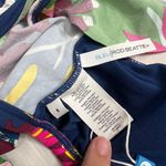 Bleu Rod Beattie  Ohe Shoulder Cropped Bikini Top Size 8 Floral Tropical Blue New Photo 5