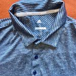 Adidas NWT $65 Men’s Blue Striped Golf Shirt, Sz S Photo 1