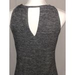 THML  Dress ~ Cute Shift Dress With Faux Leather Bottom ~ Gray & Black ~ Small Photo 5