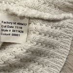 EXPRESS  White Open Front Waffle Knit Tapered Sleeve Cardigan Sweater Size S Photo 4