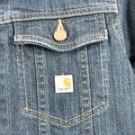 Carhartt  Womens Detroit Denim Jacket Medium Tomboy Workwear Streetwear Y2K Urban Photo 3