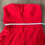 Minuet  Red Strapless Pleated Dress - Size Medium Photo 5