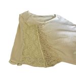 Hollister  (OS) Cream Lace Tassel Fringe Sleeve Loose Fit Knit Poncho Top Photo 10