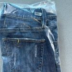 Eunina  Jeans 1 26 Maxwell Low Rise Skinny Blue Distressed Ripped Slim Denim Photo 9