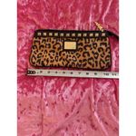 Betsey Johnson Betseyville Leopard Print Wristlet Clutch Gold Studs Cool Girl Photo 4