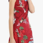 HAWAIIAN HANGOVER Size Large Santa Christmas Aloha Dress Sleeveless Red Holidays Photo 0