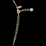 Light Blue Green Teardrop Crystal Necklace Earring Gold Tone Set 2028 Brand Photo 4