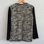 Misook Heritage Fit Blazer Size XL Black Cream Metallic Photo 1